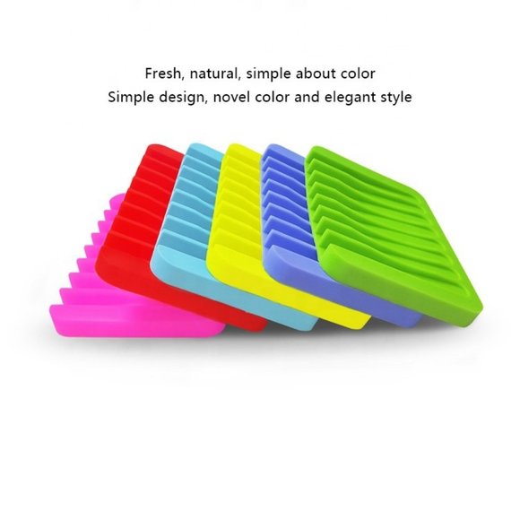 Premium Self Draining Design Silicone Soap Dish - Picture 10 of 11